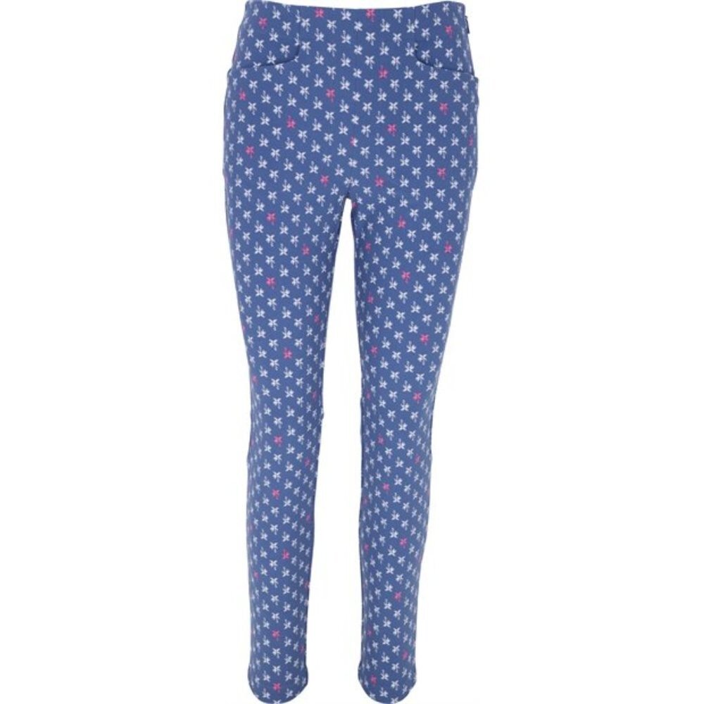 NWT RLX Ralph Lauren Golf Women's Printed Blue Palms Eagle Pant 10